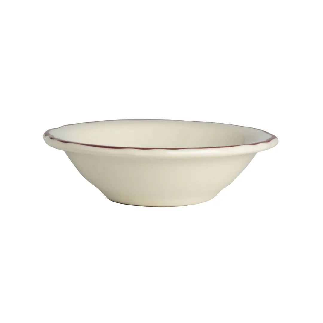 Steelite HL5330866 - Maroon Grapefruit Bowl, 12.25 oz (6.375" x 1.875"), China, Safe 500°F - 36/Case