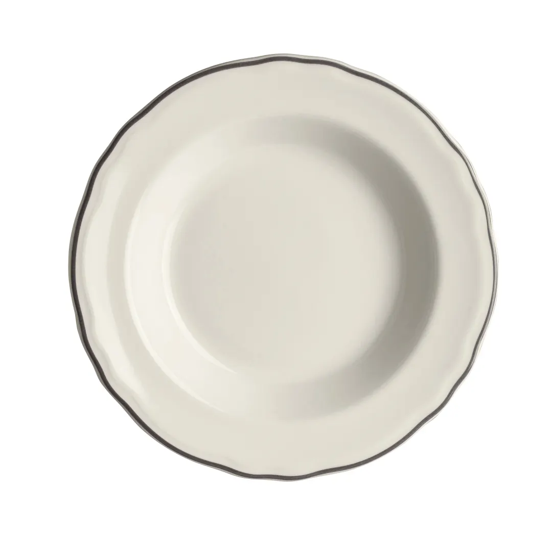 Steelite HL56463927 - 12.75 Oz Soup Bowl, 9" X 1.75", Slate China, Oven Safe 500°F - 24/Case