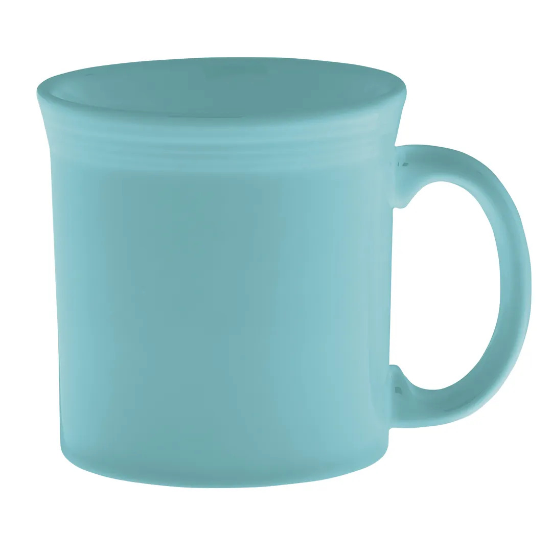 Steelite HL570349 - 12 Oz Fiesta Sky China Mug, 3.5" x 3.5" x 3.625", Safe 425°F, 1 Dozen