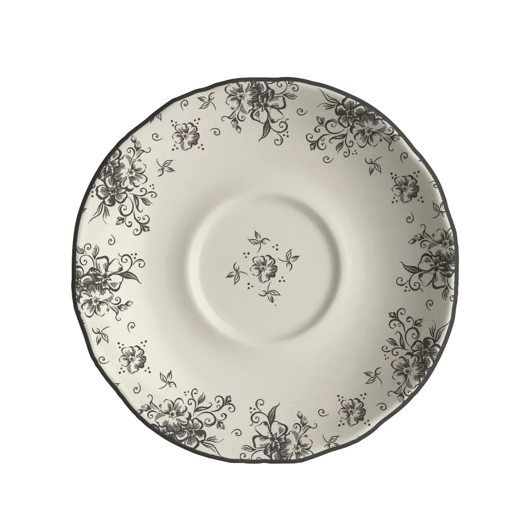 Steelite HL58063901 Saucer, 5.625" Slate China Round, Dishwasher & Oven Safe to 500°F - 36/Case