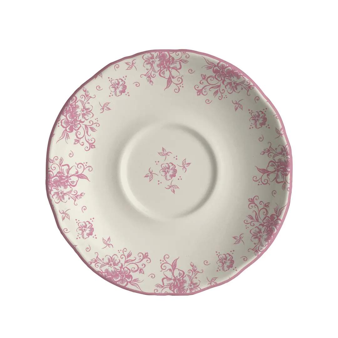 Steelite HL58063902 Saucer 5.625" Carolyn Finish, Dishwasher & Oven Safe 500°F, Scalloped - 36/Case
