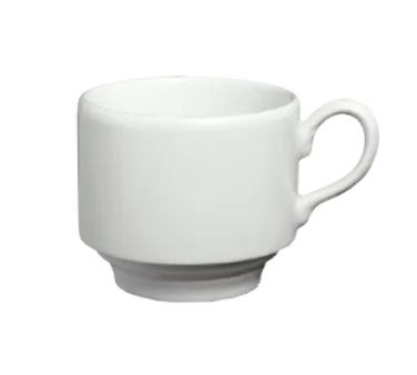 Steelite HL6536000 Tea Cup, 7 Oz (2-3/4" Dia x 3-1/4" H), Stackable China, Pristine Finish - 1 Dozen