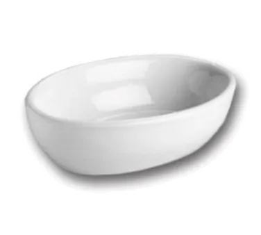 Steelite HL7060AWHA Oval China Baking Dish, 11-Ounce, 6-3/8" x 4-5/8" x 1-7/8" Deep, White - 1 Dozen