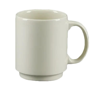 Steelite HL90400 Embassy Mug, 11.5 Oz Stackable China, Homer Design, Undecorated - 1 Dozen
