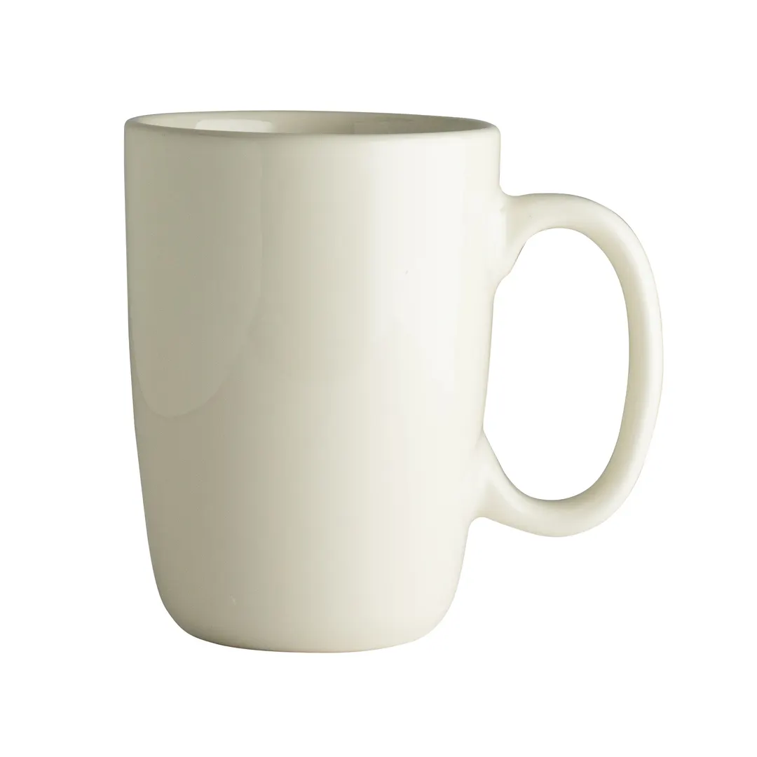 Steelite HL98500 China Mug, 13.5 oz Homer Ivory Undecorated, Non‑Stackable, China Material - 1 Dozen