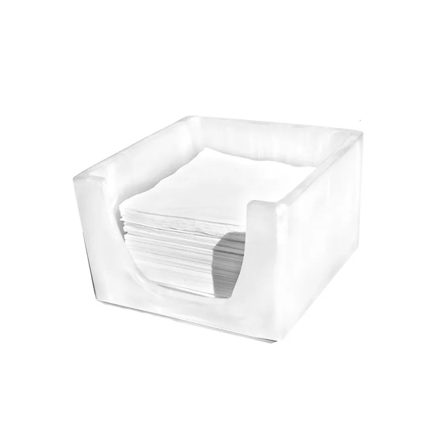Steelite KMK1010SH - Napkin Holder 6" x 6" x 4" Resin Dishwasher‑Safe Kenny Mack Coffee - 2/Case
