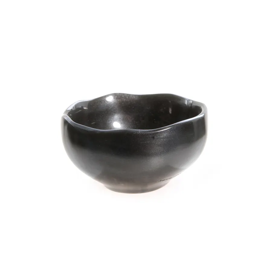 Steelite KMK1028EBP - 8 oz Bowl, 4-3/4" Dia x 2-3/4" H, Resin Black, Dishwasher Safe - 6/Case