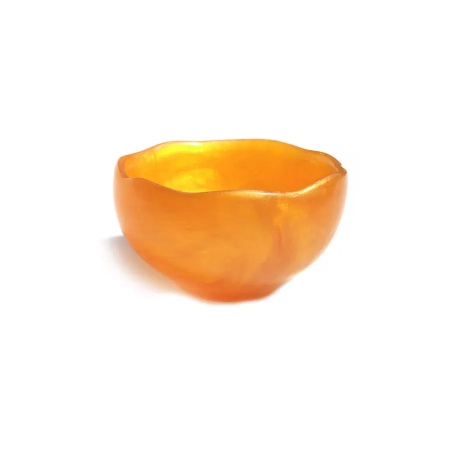Steelite KMK1028TGP Bowl, 8 oz, 4-3/4" Dia x 2-3/4" H, Resin Orange, Break-Resistant - 6/Case