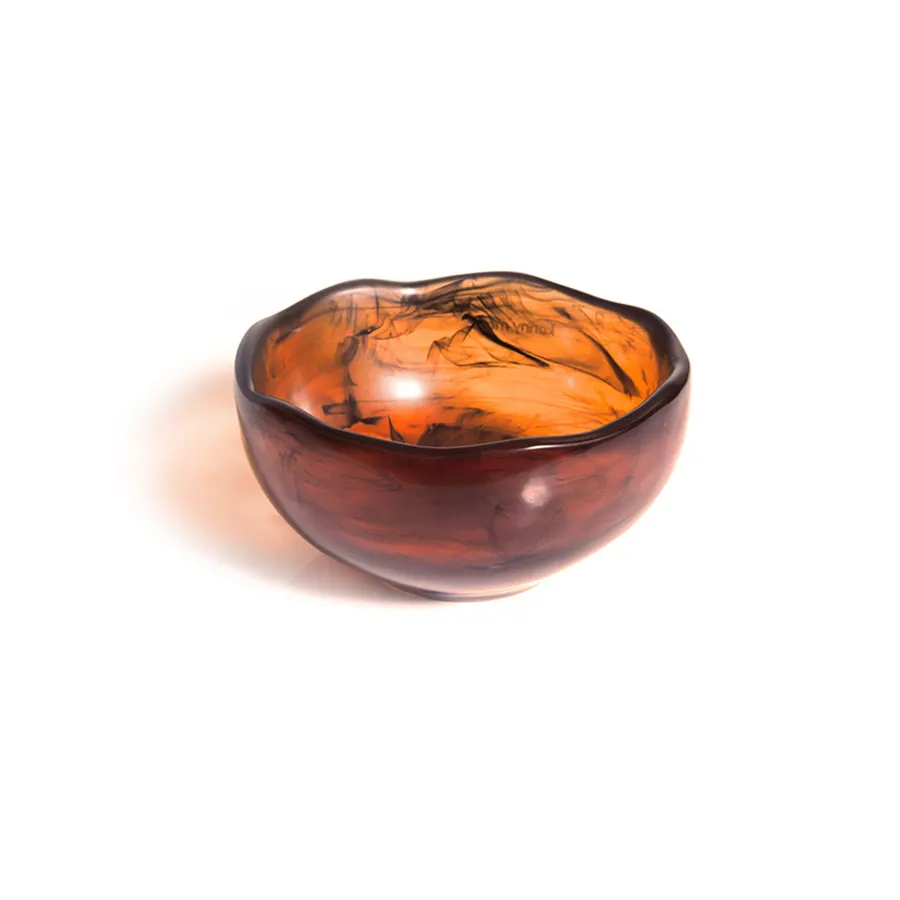 Steelite KMK1028TOR - 8 Oz Brown Resin Bowl, 4-3/4" Dia x 2-3/4" H, Dishwasher Safe - 6/Case