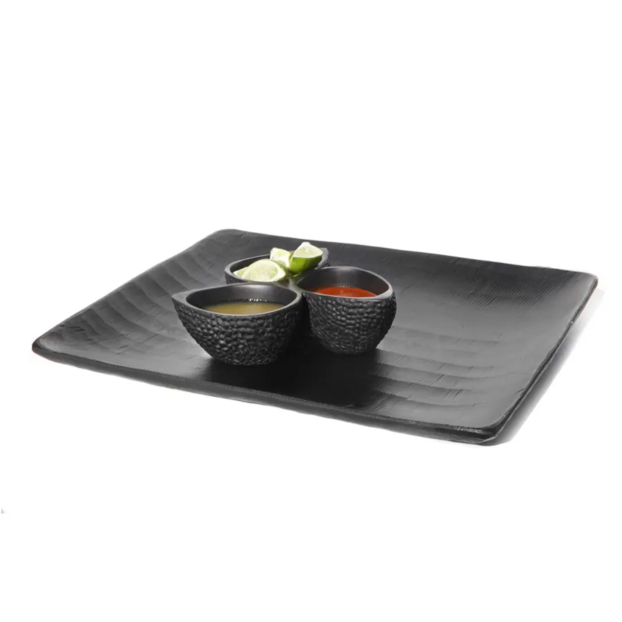 Steelite KMK2103ES Tray, 16" L x 13" W x 1½" H, Black Espresso Resin, Dishwasher Safe