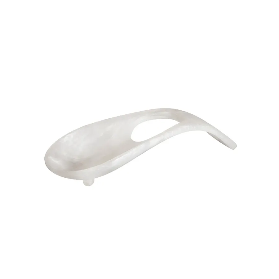 Steelite KMK2804SH Spoon Rest – 10½" L x 4¼" W x 2" H Curved Resin, Dishwasher Safe, Break‑Resistant