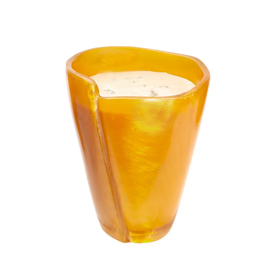 Steelite KMK2934TGP Plastic Soup Cup, 32 oz Tangerine Orange Resin, 5-1/2" L x 6-1/2" H – 2/Case