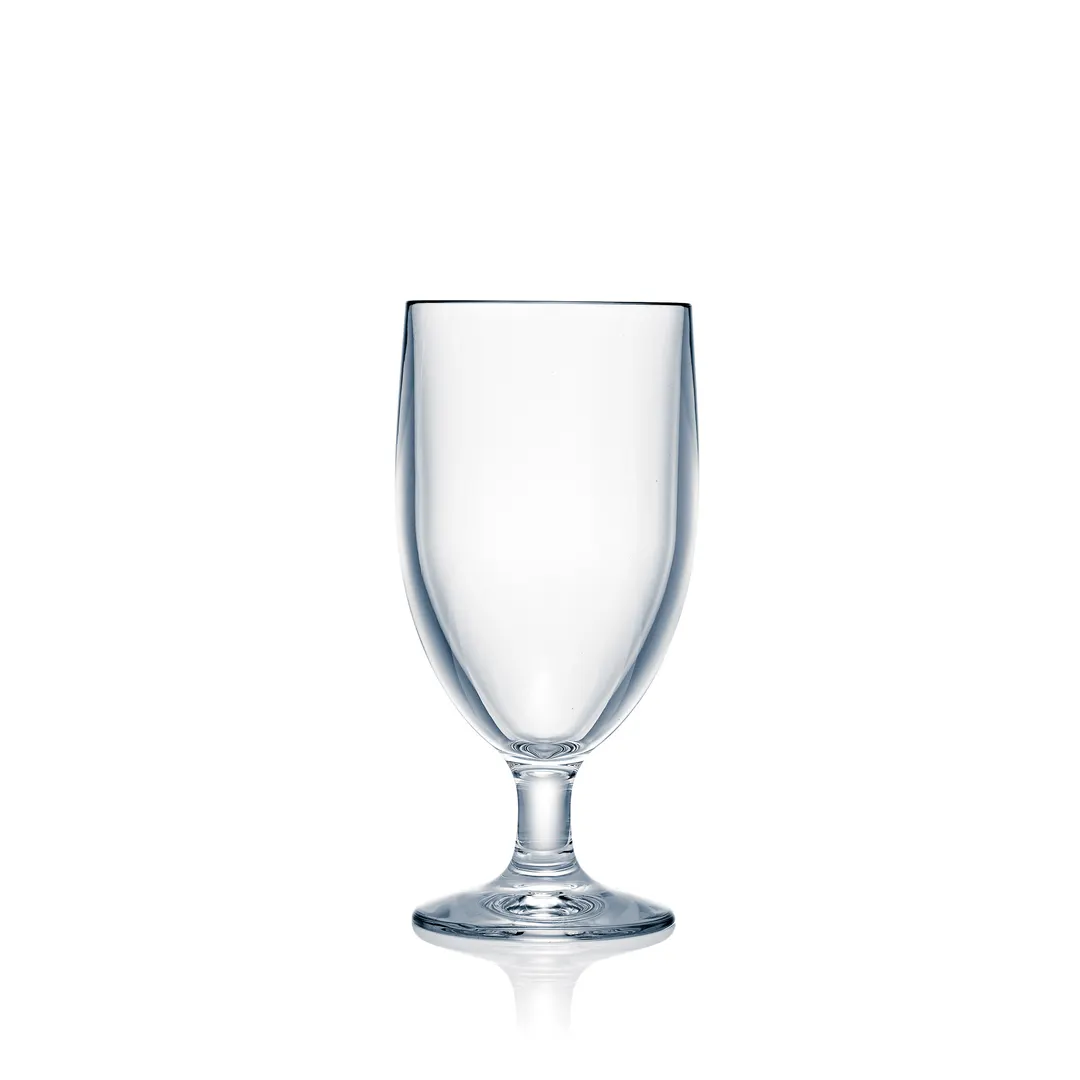 Steelite N206123 - 12 oz Clear PC Goblet Glass, H 6-1/2" Ø 3" B 2-3/4", Shatter‑Proof, 1 Dozen