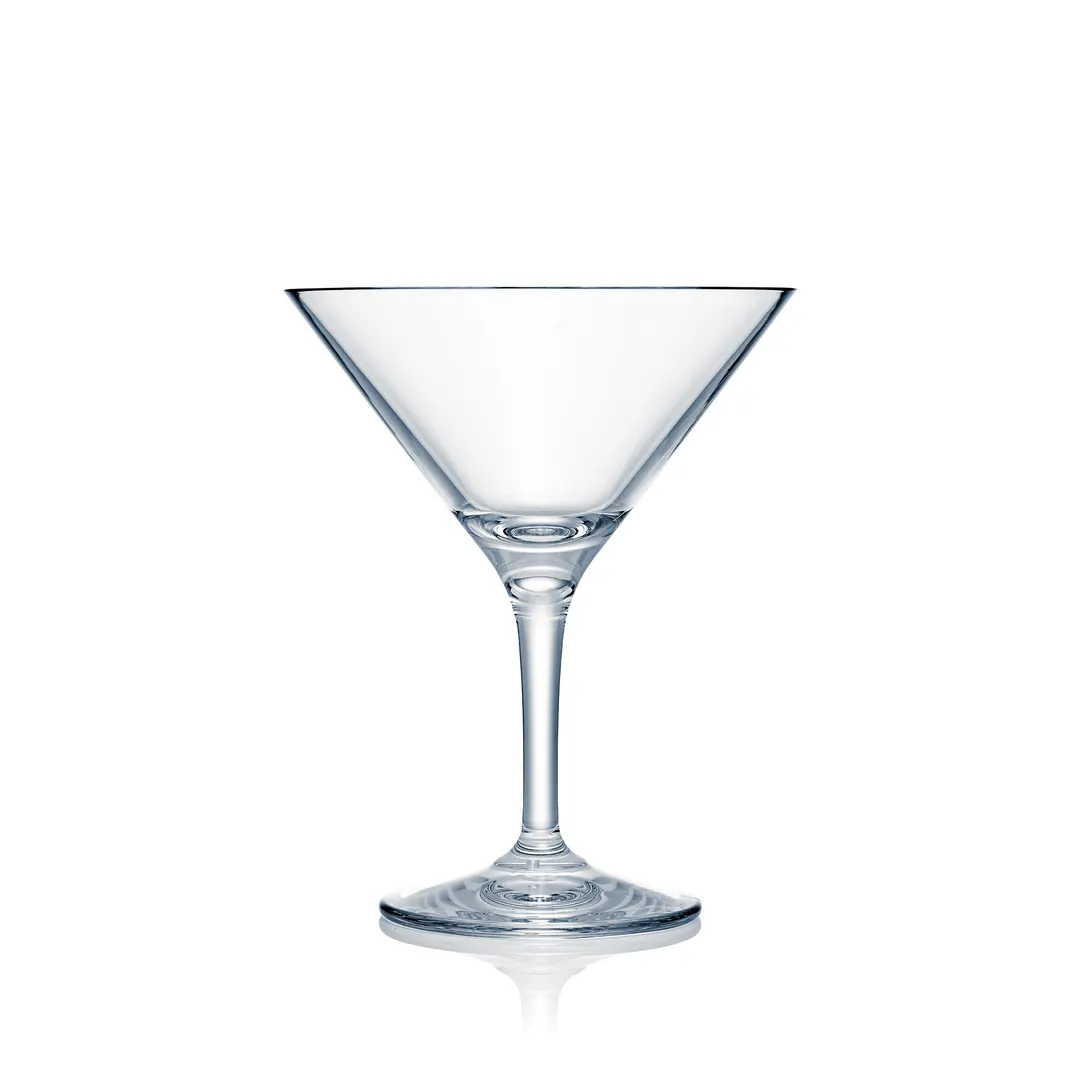Steelite N401503 - 12 oz Clear PC Martini Glass, 6½" H x 5¼" M, Shatter-Proof - 1 Dozen