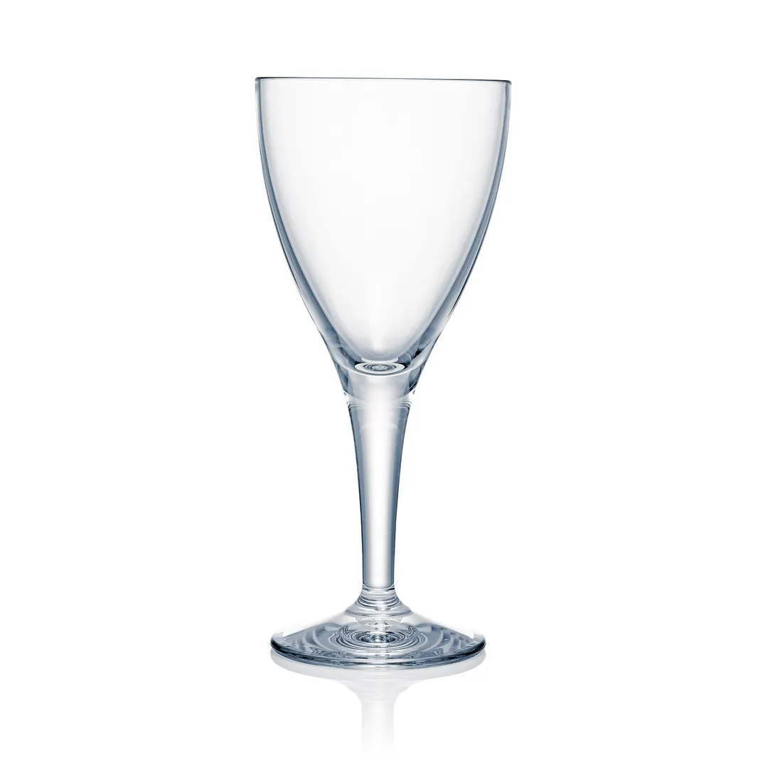 Steelite N406003 - 14 oz Clear Polycarbonate Wine Goblet, H8-1/4" M3-3/4" B3-1/8", 1 Dozen
