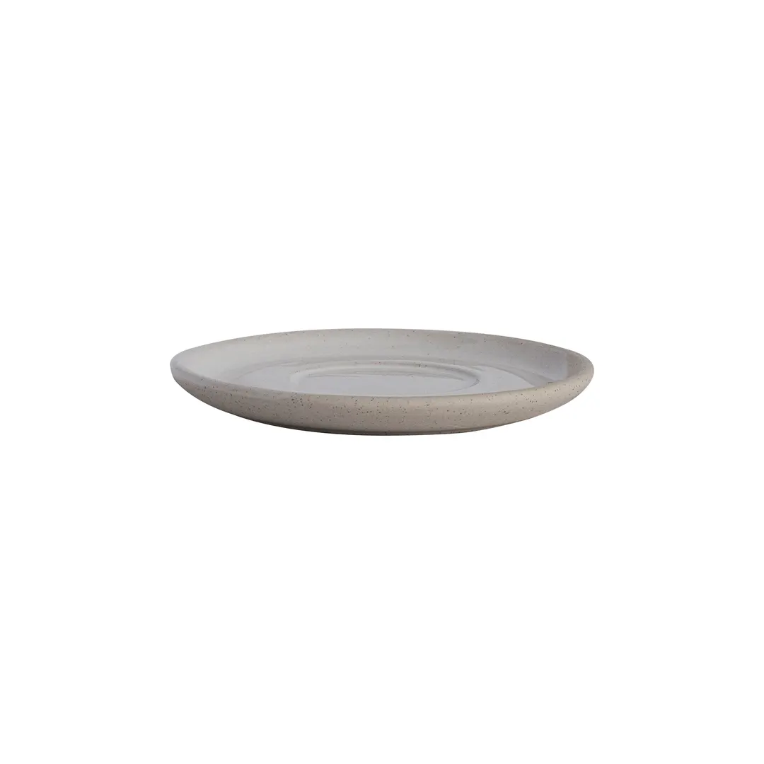Steelite OG10076642 Round Stoneware Saucer, 4.75" Diameter, Gembrook White Design - 1 Dozen