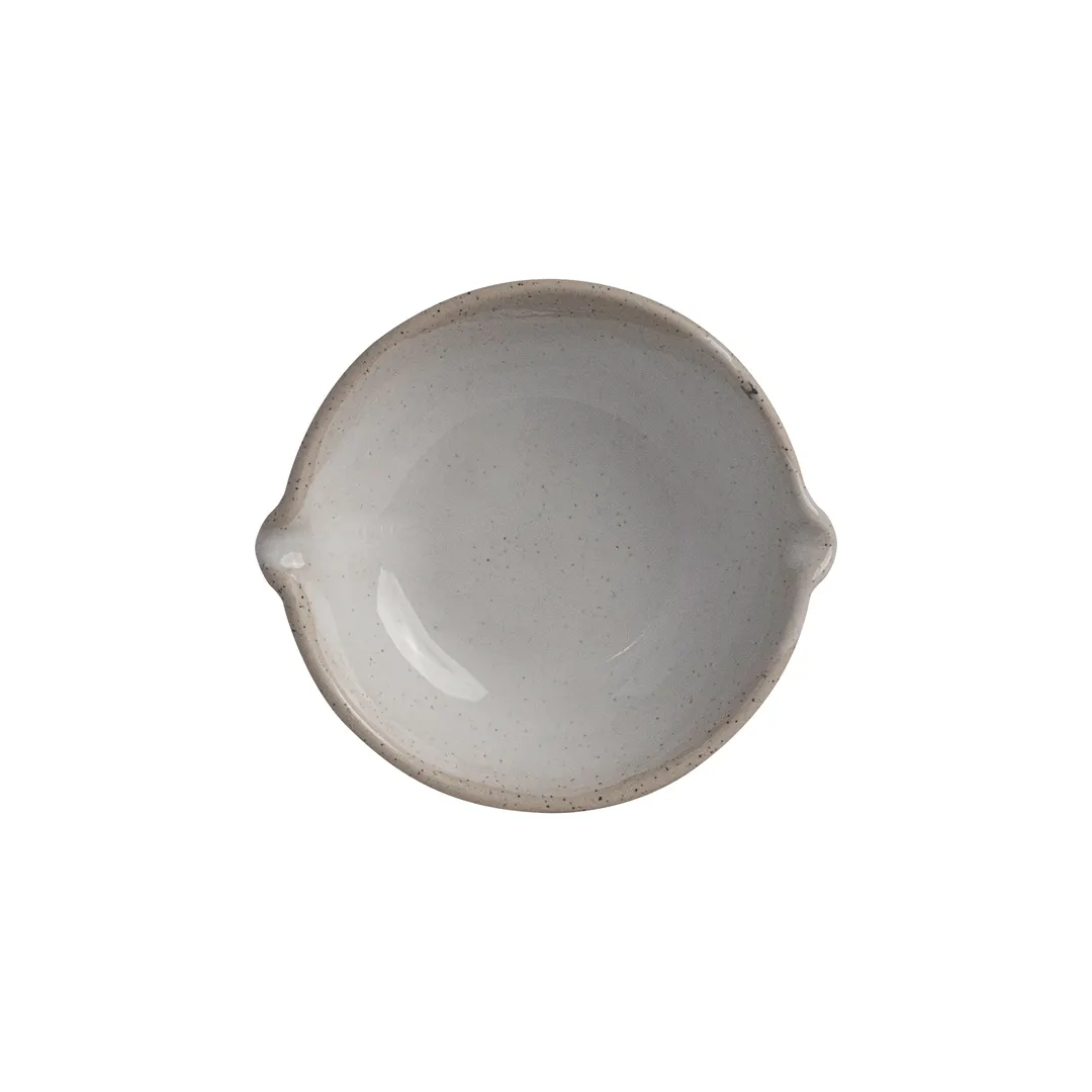 Steelite OG1007667 - 3.5 oz Round Stoneware Bowl, 4.375" x 4.0" x 1.25" H, Gembrook White Studio, 1 Dozen