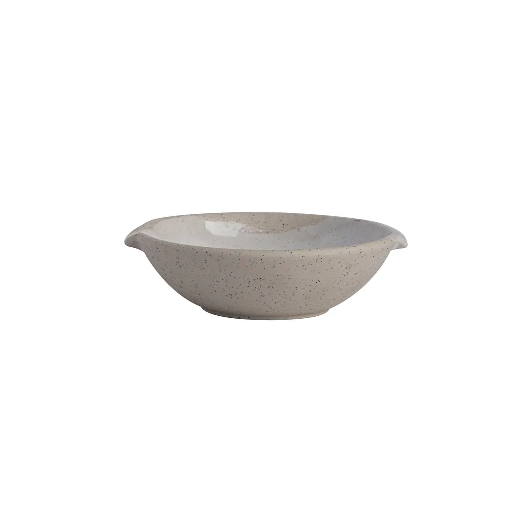 Steelite OG1007667 - 3.5 oz Round Stoneware Bowl, 4.375" x 4.0" x 1.25" H, Gembrook White Studio, 1 Dozen