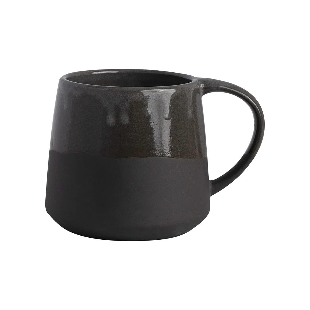Steelite OG1017662 China Mug, 15 oz Stoneware, Gembrook Gray, 5.25" x 4.125" x 3.75" - 1 Dozen