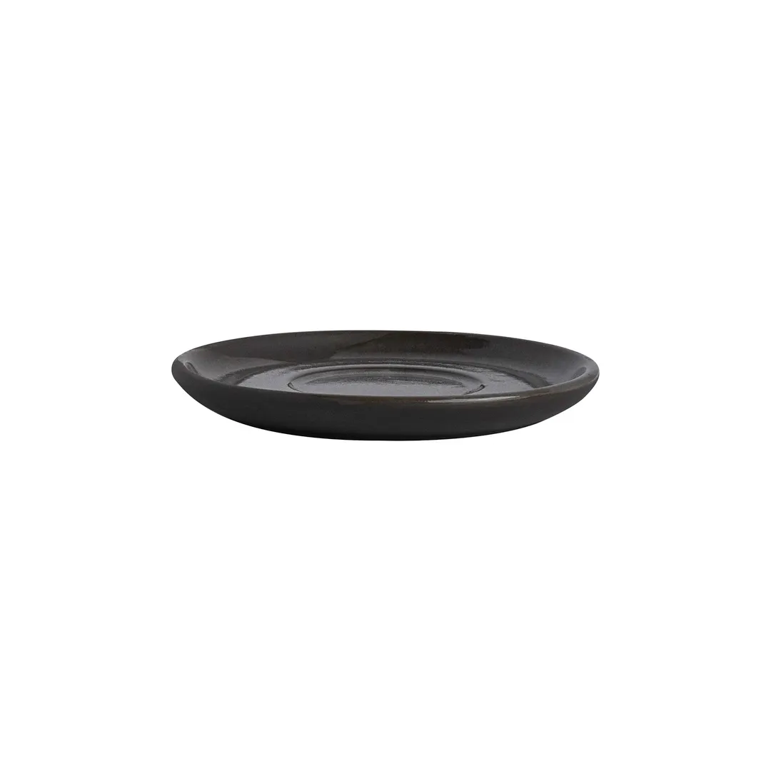 Steelite OG10176642 - 4.75" Round Stoneware Saucer, Gembrook Gray - 1 Dozen