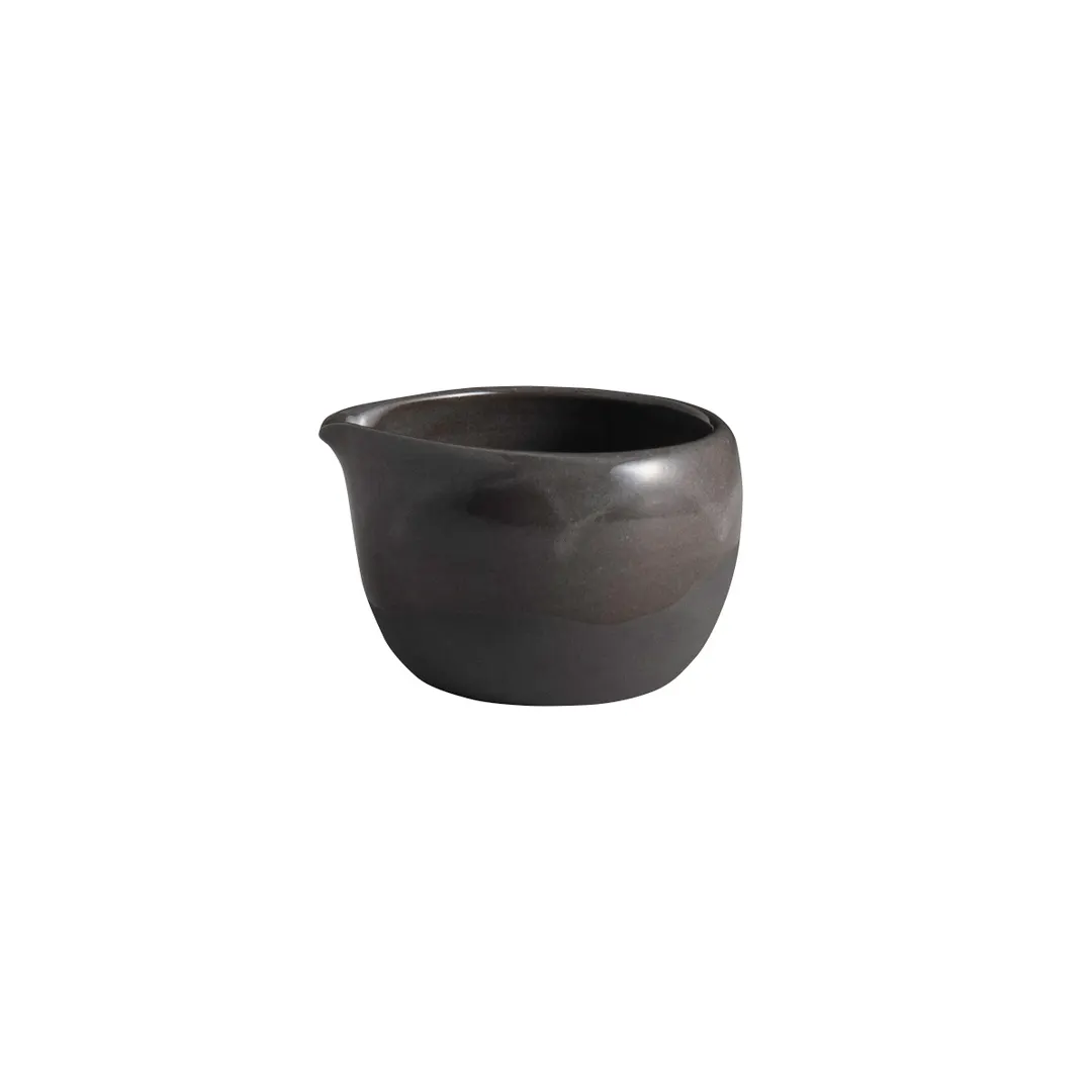 Steelite OG1017912 Spouted Ramekin, 2.0 Oz, 2.625" x 2.25" x 1.625" Ceramic Gembrook Gray - 1 Dozen
