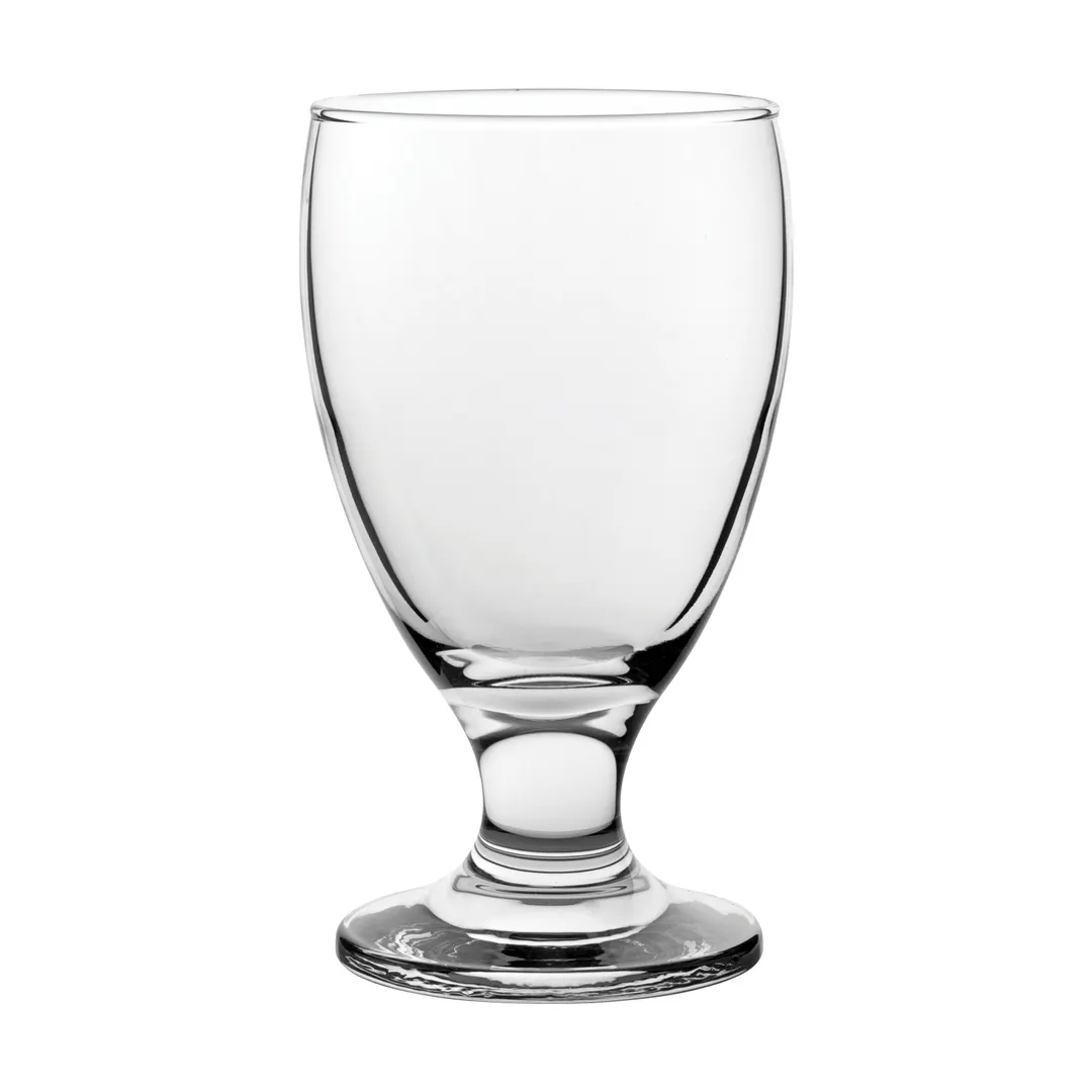 Steelite P44701 Goblet Glass, 10.25 oz, 5-1/4"H x3"M x3"T x2-3/4"B, Clear Glass, Capri, - 1 Dozen