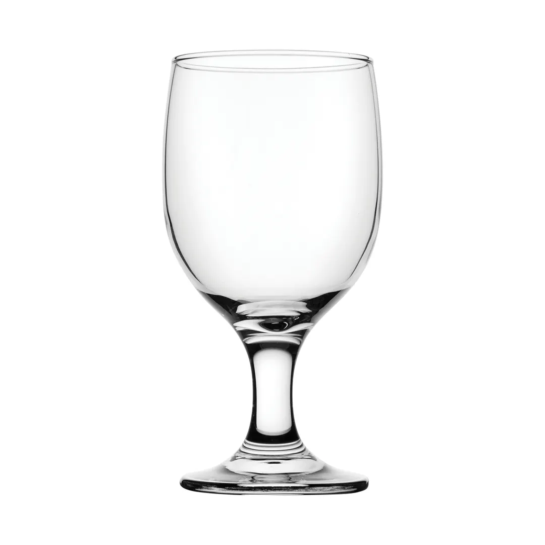 Steelite P44862 Goblet Glass, 11.5 oz Clear Soda Lime, Height 6" Mouth 3-1/4" - 1 Dozen