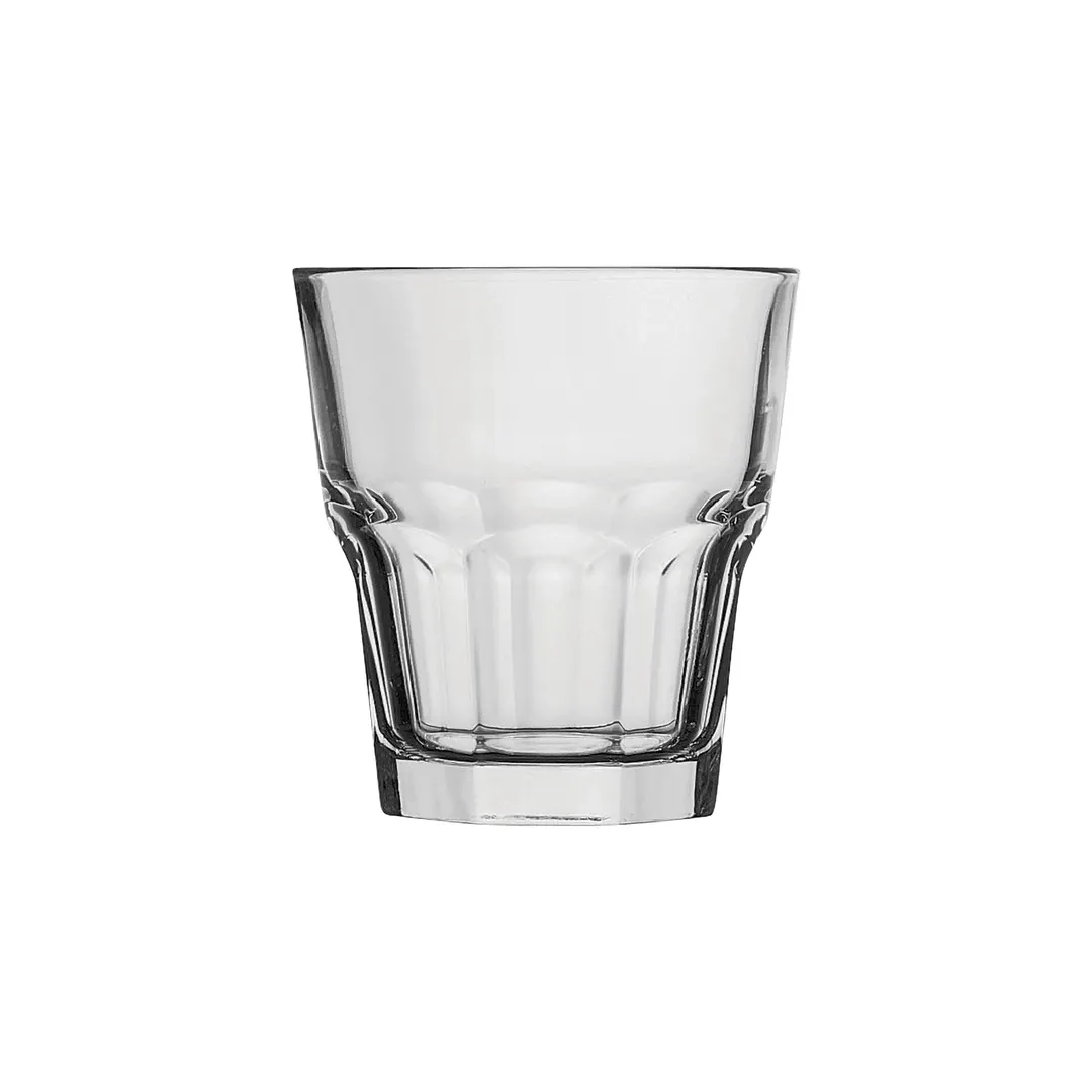 Steelite P52862 - 7 Oz Rocks Glass, Clear Tempered, H 3-1/4" D 3-1/8" B 2-1/4", 1 Dozen