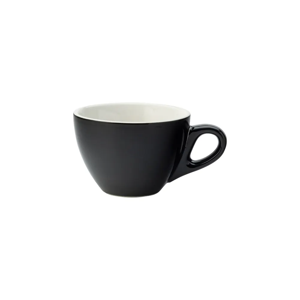 Steelite UCT8085 - Mighty Cup 12.25 oz Porcelain Black 5.5" x 4.25" x 3" Non-Stackable - 1 Dozen