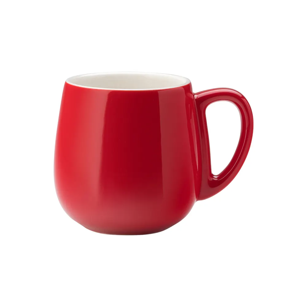 Steelite UCT9026 China Mug – 15 oz Red Porcelain, 5.25" x 4.0" x 4.0" H, Non‑Stackable, 1 Dozen