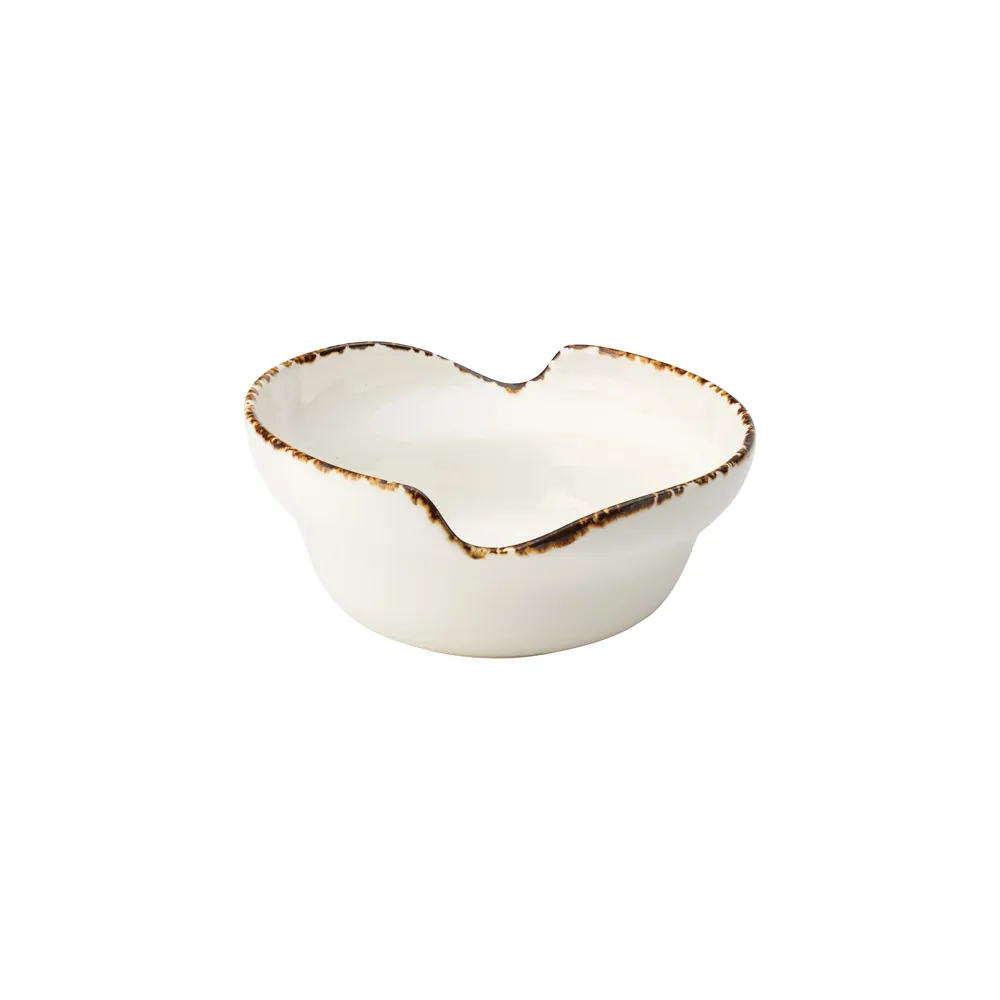 Steelite UCT9067 - Irregular Porcelain Bowl, 6" x 3" H, 14.75 oz White General Use - 6/Case