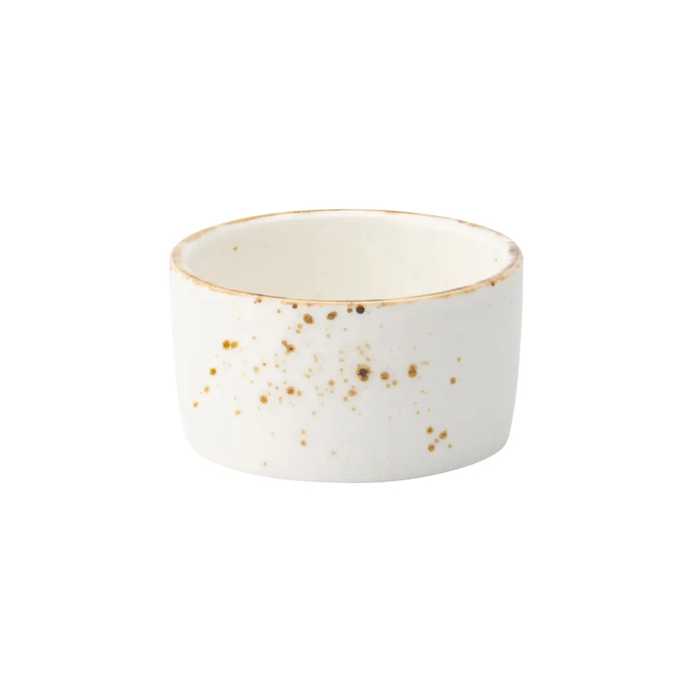 Steelite UCT9087 - 2.5 Oz White Porcelain Ramekin Sauce Cup, 2.5" x 2.5" x 2.5" Round - 1 Dozen