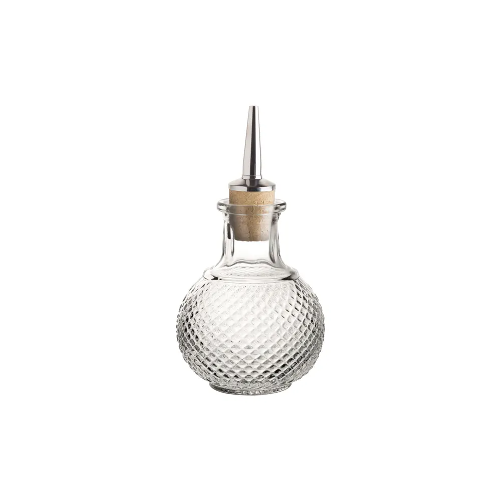 Steelite UR90243 Dash Bottle – 5.25 oz Soda Lime Glass, 5‑3⁄4″ H × 3″ M, Bitters Bottle - 6/Case
