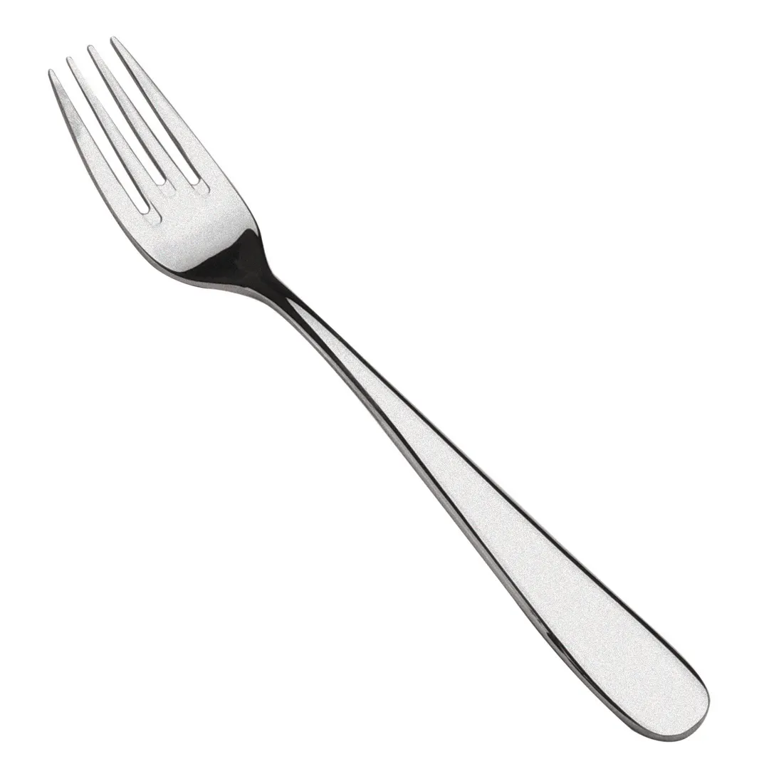 Steelite WL0806FST - Salad Fork, 7", 18/10 Stainless Steel, Fieldstone Finish - 1 Dozen