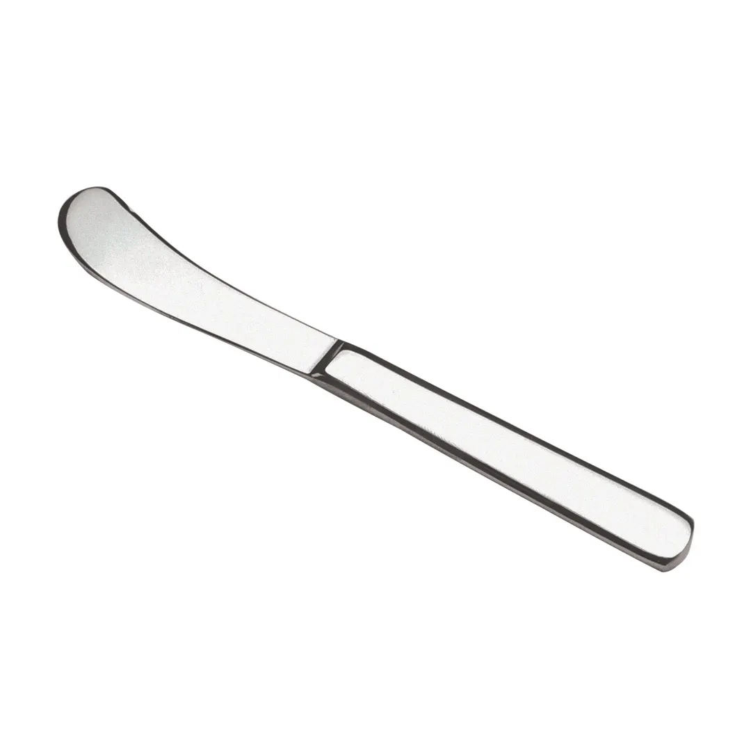 Steelite WL0810FST Butter Spreader, 6-11/16" x 5-6" , 18/10 Stainless Steel, Fieldstone™ - 1 Dozen
