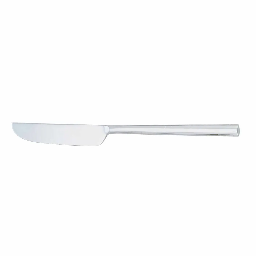 Steelite WL12451 - 9-3/8" Dinner Knife, 420 Stainless Steel with Solid Handle, 8"-9" Blade - 1 Dozen