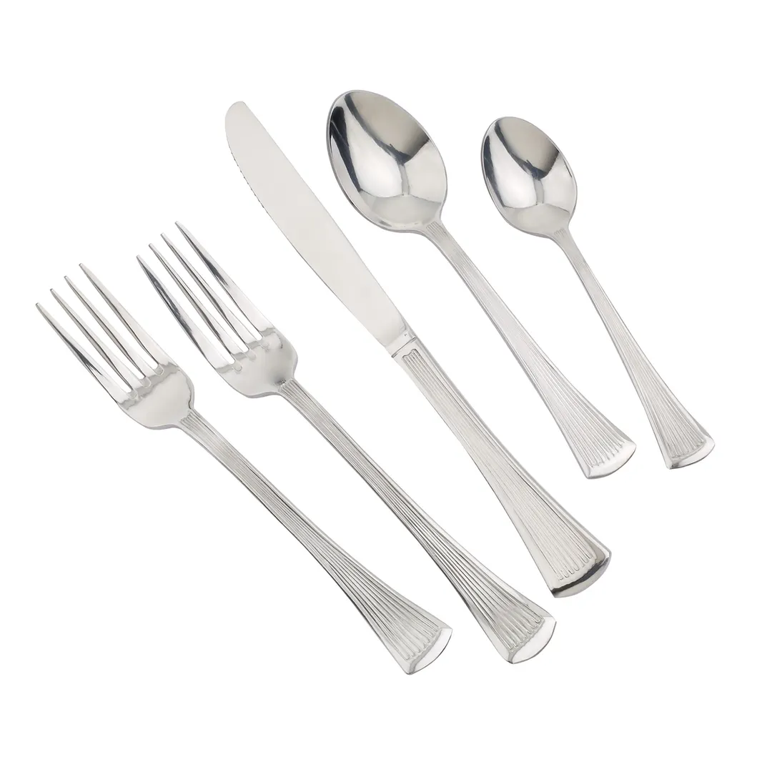 Steelite WL1815 Cocktail Oyster Fork, 6-1/8" 18/0 Stainless Steel, Walco Bosa Nova™ Finish - 1 Dozen