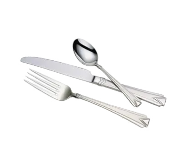 Steelite WL2604 Iced Tea Spoon, 7-1/4" Diamond Crown 18/10 Stainless Steel Frost Finish - 1 Dozen