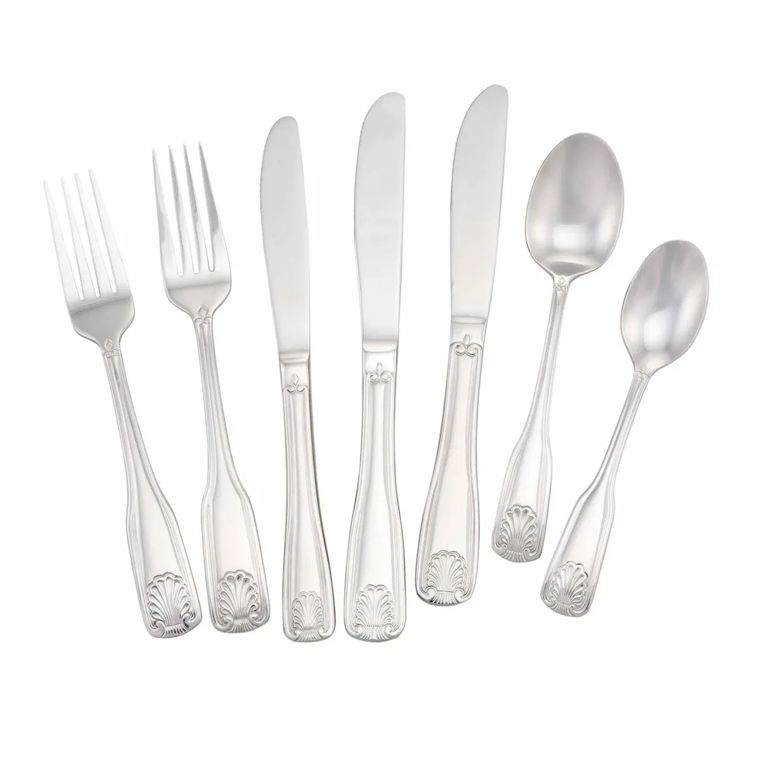 Steelite WL2811 Butter Spreader, 7" Flat Handle, 420 Stainless Steel with Mirror Finish - 1 Dozen
