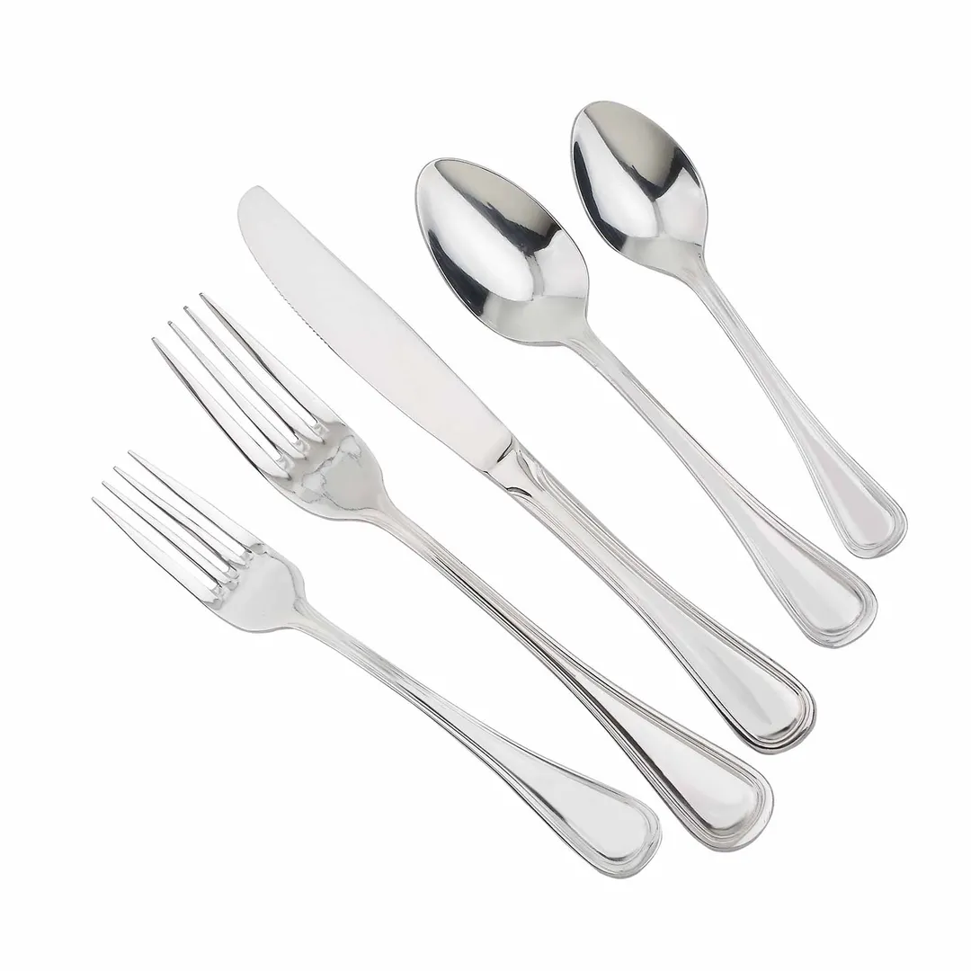Steelite WL3529 Demitasse Spoon, 4-1/2" Length, 18/0 Stainless Steel, Walco Lisbon Finish - 1 Dozen