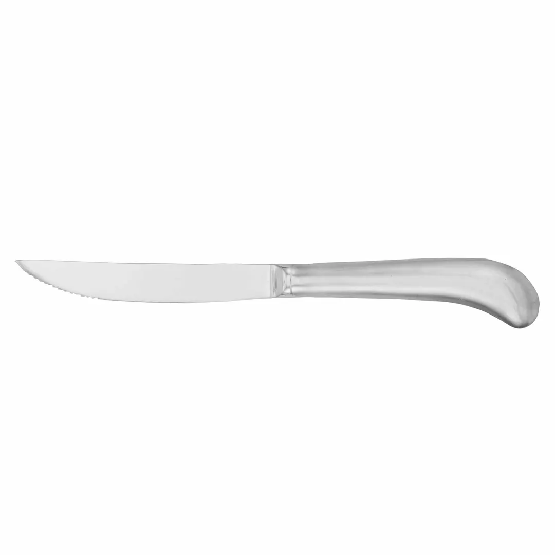 Steelite WL5123 Steak Knife - 9-3/8" Pistol Grip Tip 18/0/420 Blade 8‑9" Stamped Walco - 1 Dozen