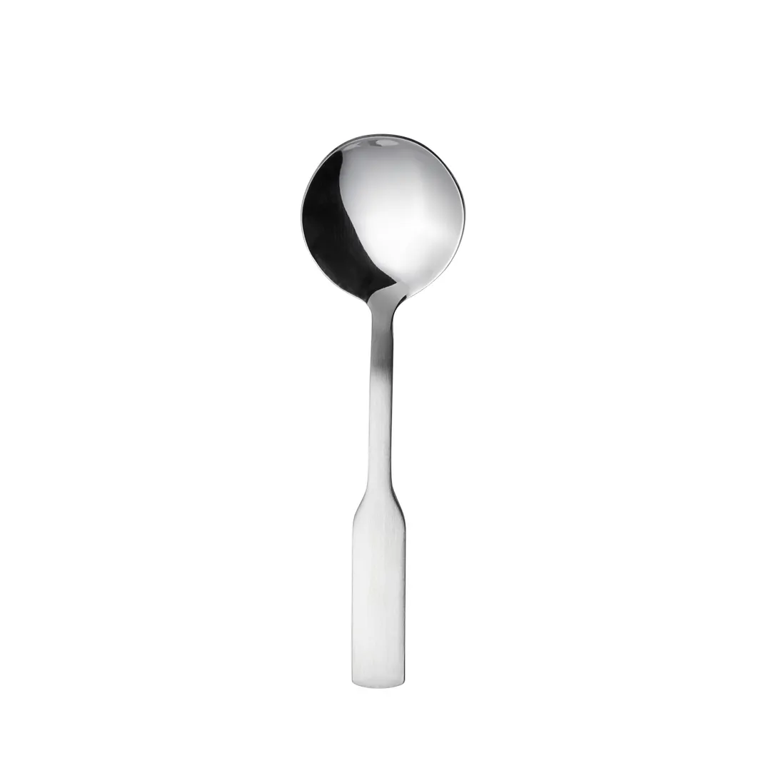 Steelite WL5912 - Round Bowl Soup Spoon, 6", 18/0 Stainless Steel, Walco Julep Finish - 36/Case