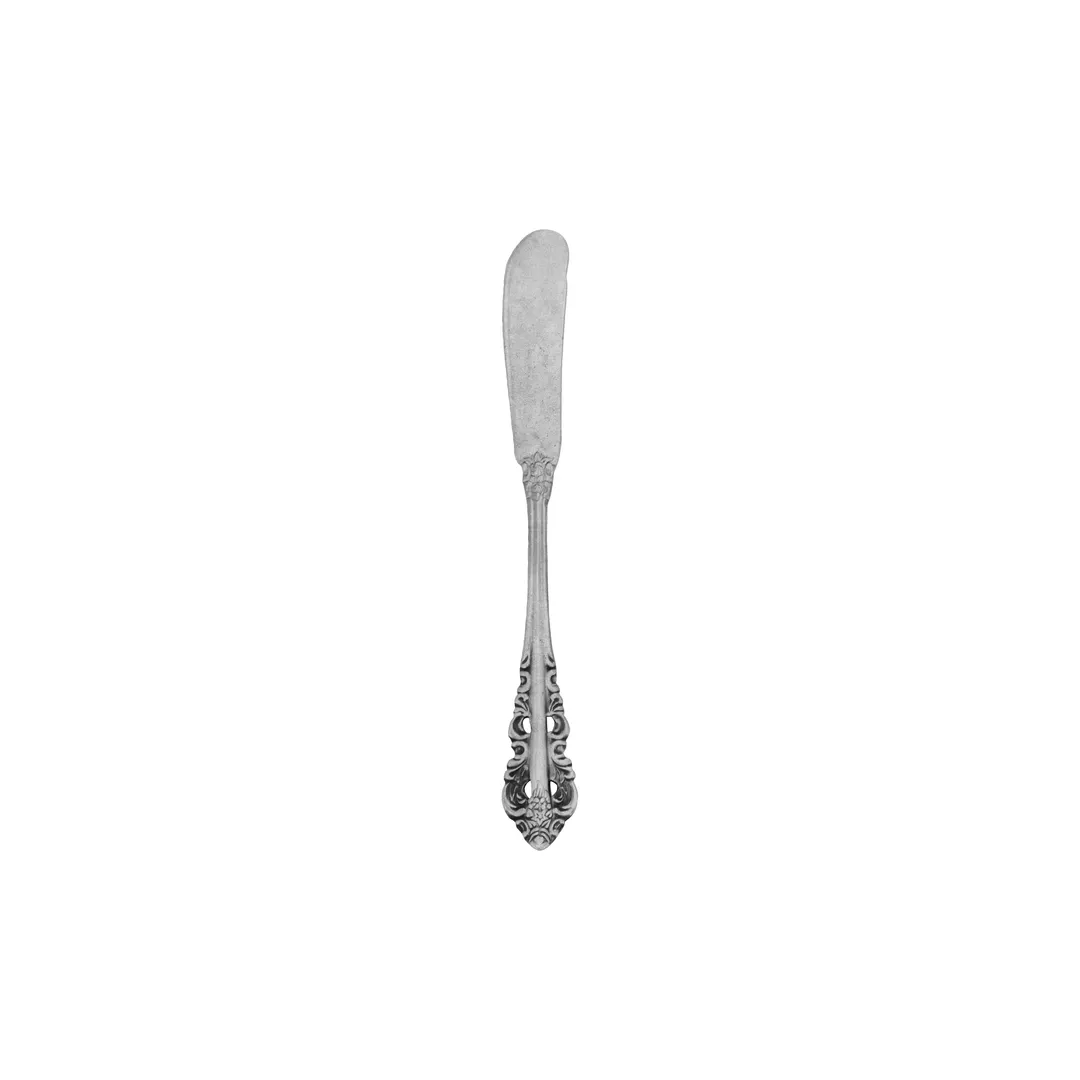 Steelite WL6811FST Butter Knife, 7" Plumes, 18/10 Stainless Steel, Fieldstone™ Finish - 1 Dozen
