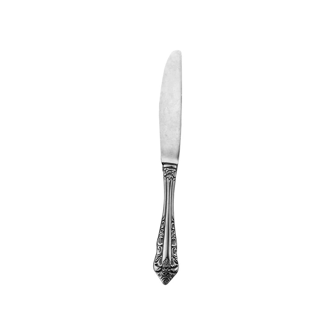 Steelite WL68451FST - Knife 9-3/4" Pierced Plumes, 420 Stainless Steel Handle, Fieldstone - 1 Dozen
