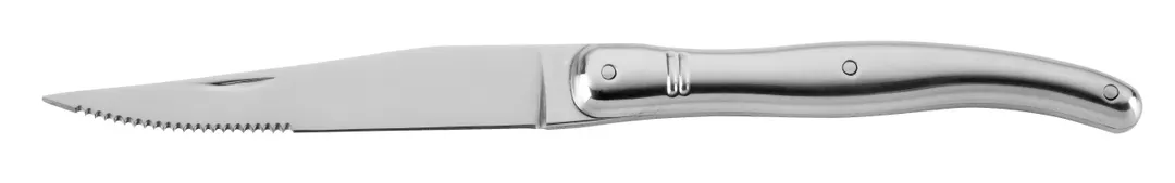Steelite WL800153 - 9" Steak Knife, 4" Stamped Blade (Stainless), Stainless Handle, 8‑9" - 1 Dozen