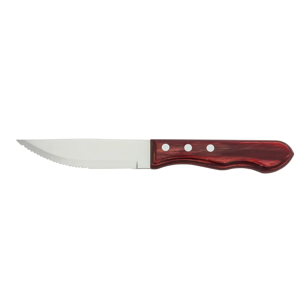 Steelite WL840529R Steak Knife, Stamped 4" Stainless Steel Blade, Polywood Handle, 8‑9" - 1 Dozen