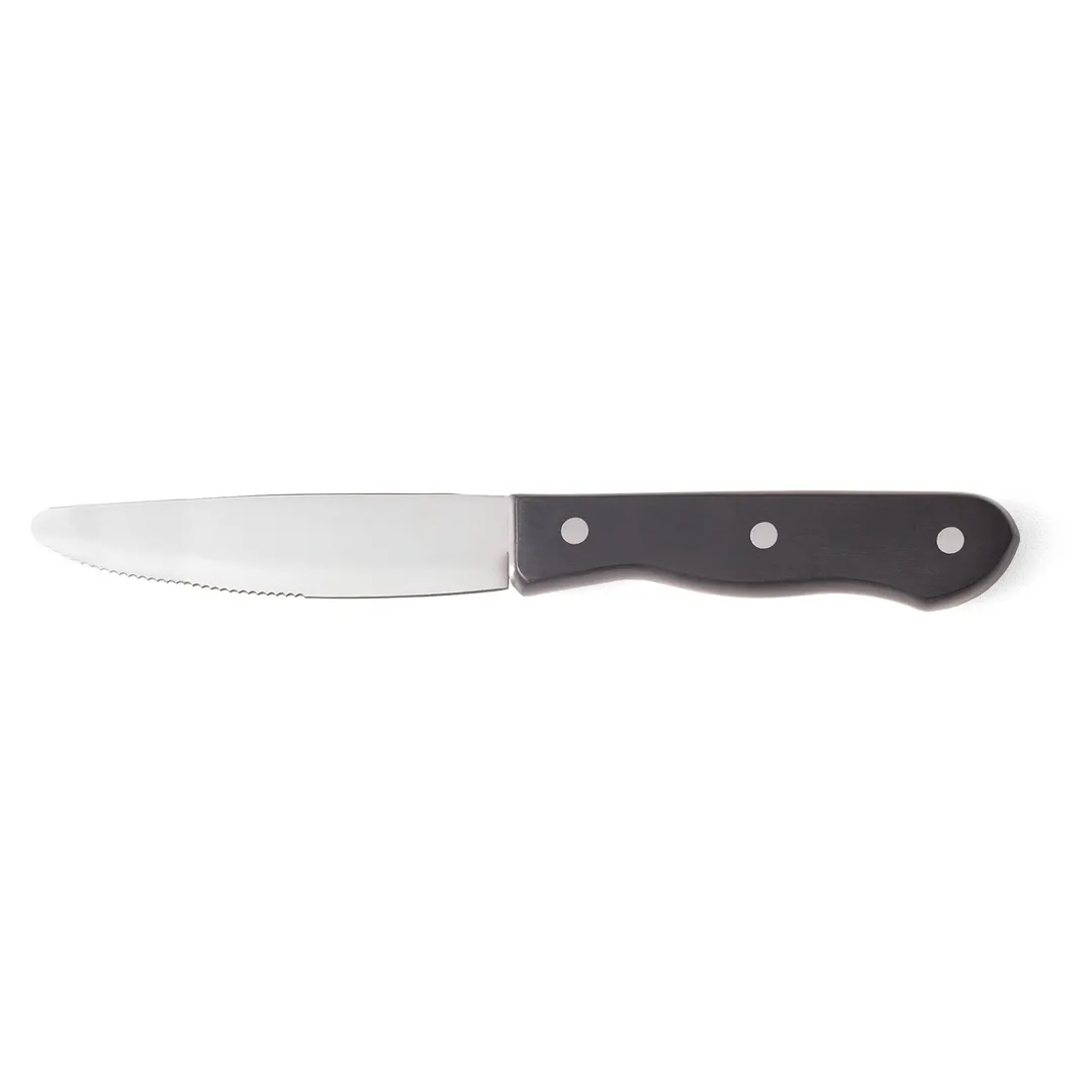 Steelite WL880528R Steak Knife, 9.875" x 5" Steel Blade, Phenolic Handle, DELRIN™ Finish - 1 Dozen