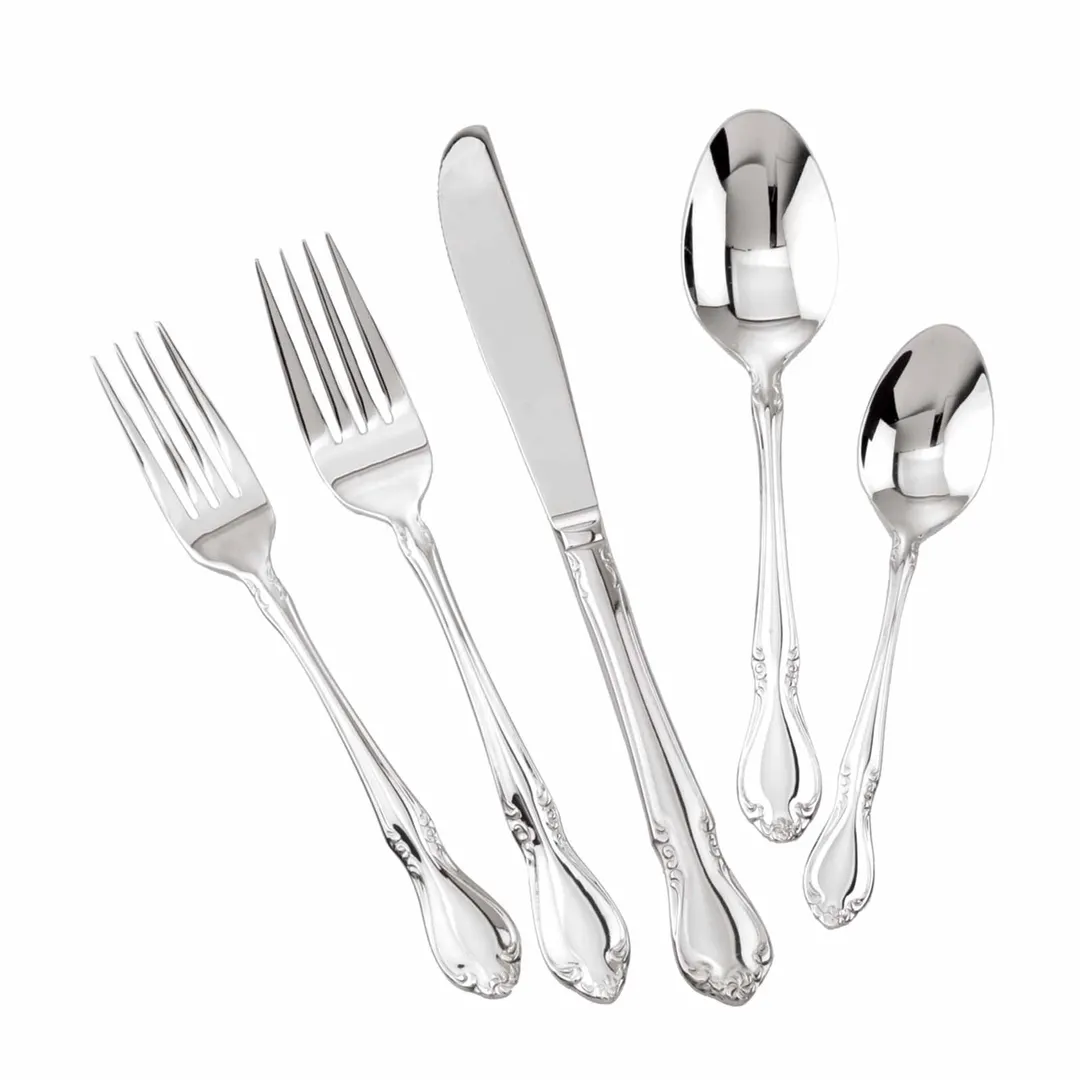Steelite WL9104 Iced Tea Spoon, 7" Fiddleback Design, 18/10 Stainless Steel, Walco Finish - 1 Dozen