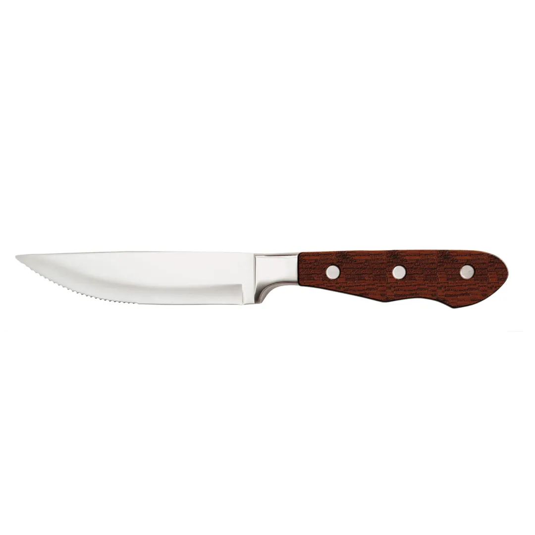 Steelite WL940528 - Steak Knife 10", 4" Stamped Stainless Blade, 8-9", Plastic/Poly Handle, 1 Dozen