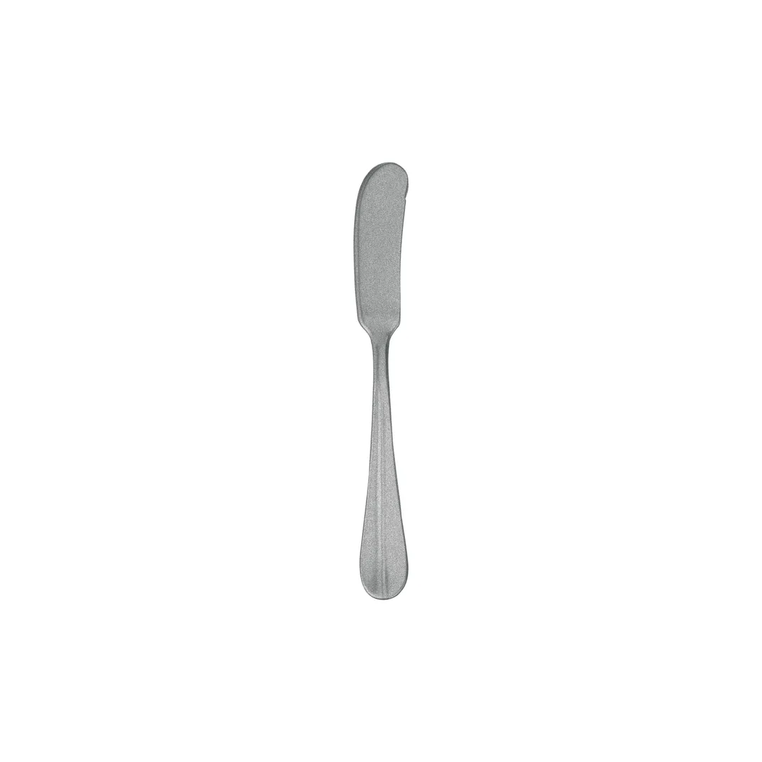 Steelite WL9410FST - Butter Spreader 6-13/16", 18/10 Stainless Steel, Fieldstone Finish - 1 Dozen